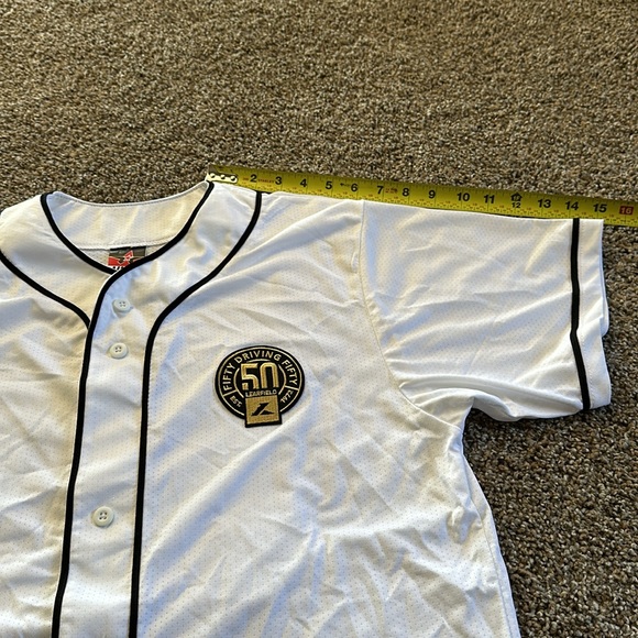 Alleson Athletic LEARFIELD White Baseball Jersey Men's Medium Shirt 50 yr Specia - Picture 7 of 9